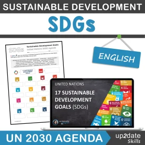 Preview of the educational resource "An Introduction to the United Nations 17 Sustainable Development Goals (SDGs) by up2dateskills English.